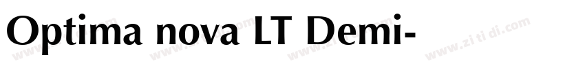 Optima nova LT Demi字体转换